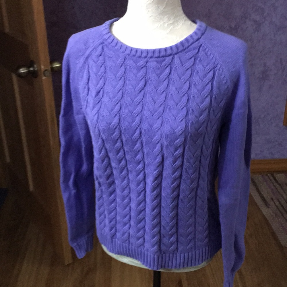 Cotton cable sweater